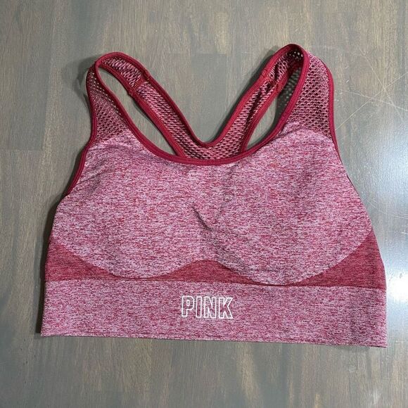Victorias Secret PINK Ultimate Seamless Lined Light Support Sports Bra size Medi - Picture 1 of 7